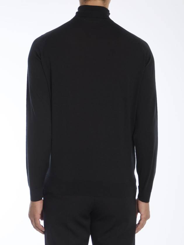 Wool Turtleneck Black - JOHN SMEDLEY - BALAAN 5