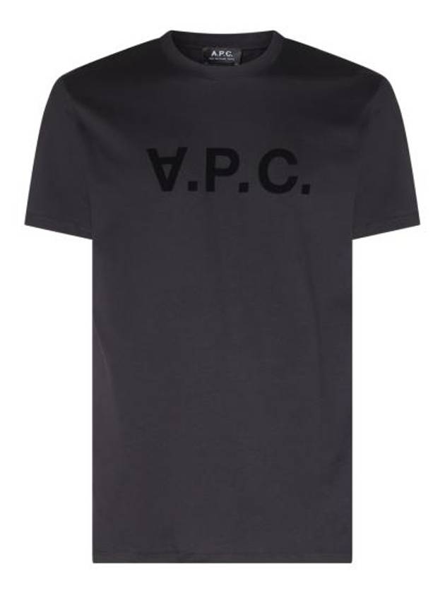 VPC Logo Organic Cotton Short Sleeve T-Shirt Black - A.P.C. - BALAAN 2