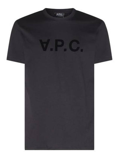 VPC Logo Organic Cotton Short Sleeve T-Shirt Black - A.P.C. - BALAAN 2