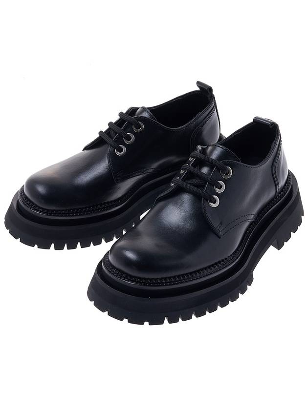 leather round toe loafers black - AMI - BALAAN 2