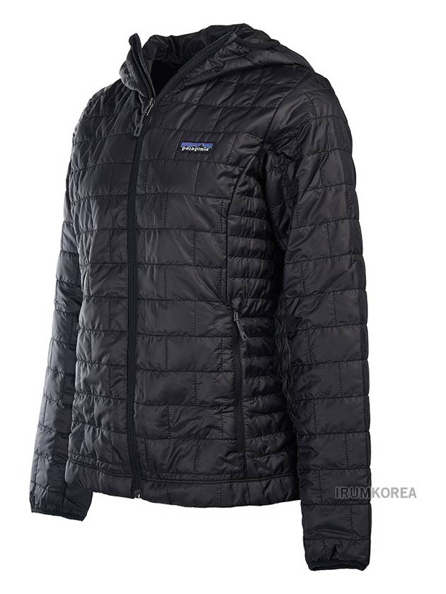 Women's Nano Puff Hooded Jacket Black - PATAGONIA - BALAAN 3