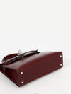 Mini Kelly II Rouge Ash Silver Box W 74221 - HERMES - BALAAN 5