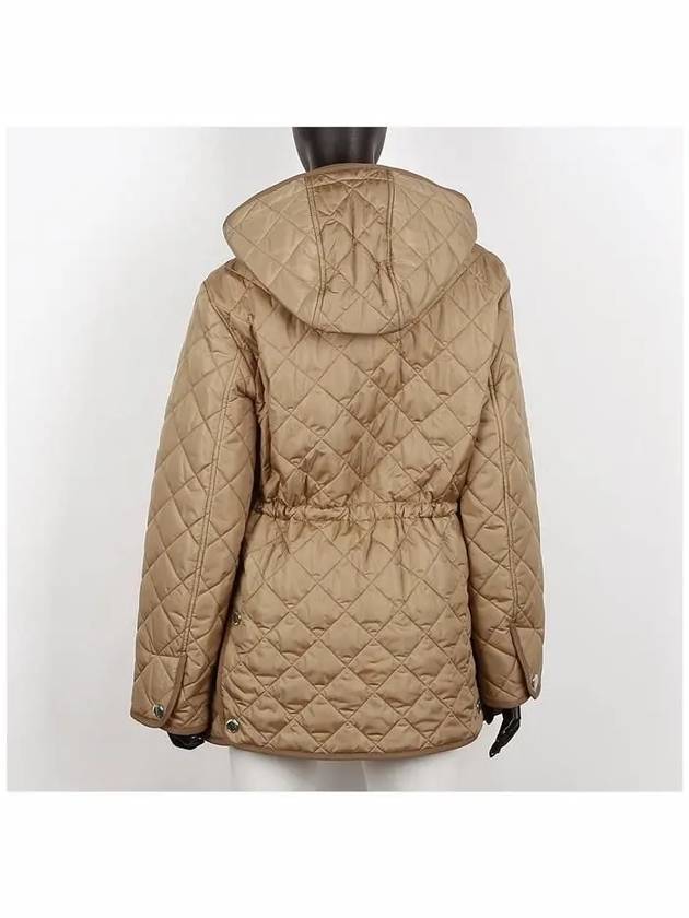 Diamond Quilted Nylon Jacket Archive Beige - BURBERRY - BALAAN 5