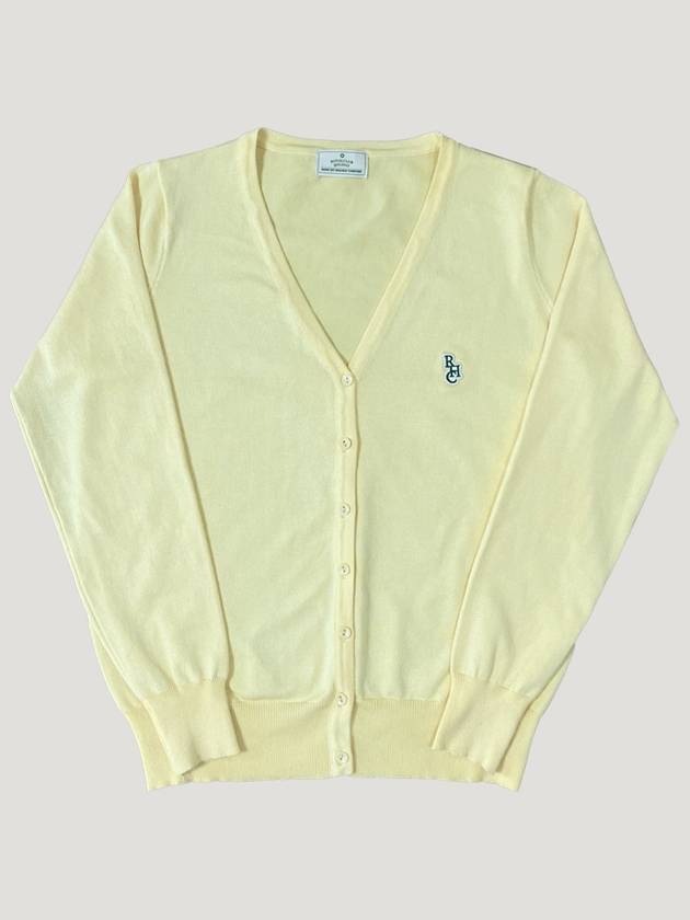 Women's Logo Cardigan Lemon - ROYAL CLUB HOLIDAY - BALAAN 3