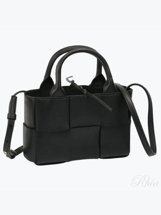 Intrecciato Candy Arco Tote Bag Black - BOTTEGA VENETA - BALAAN 2