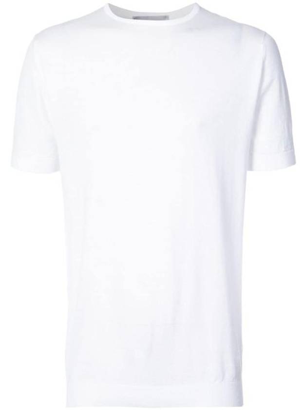 Short Sleeve T Shirt BELDENWHITE White - JOHN SMEDLEY - BALAAN 1