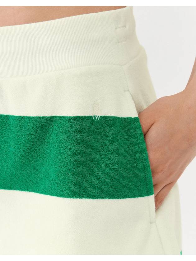 Women's Cotton Terry Rugby Shorts Green - POLO RALPH LAUREN - BALAAN 6