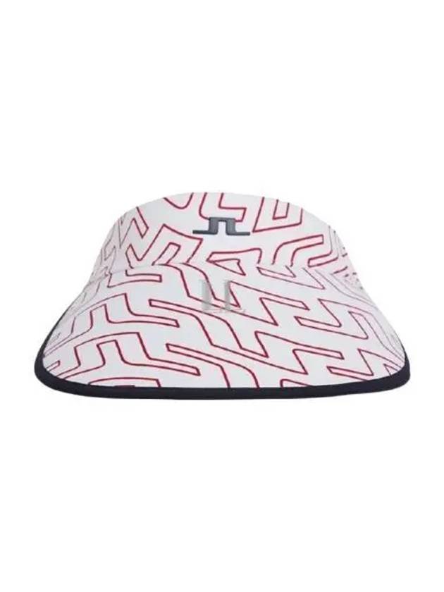 Alba Print Visor Red White - J.LINDEBERG - BALAAN 2