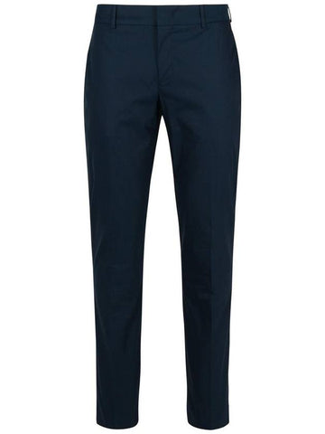 Pt01 'Epsilo' Navy Polyester Blend Pants - PT01 - BALAAN 1