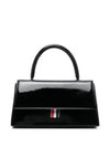 Women's Patent Trapeze Tote Bag Black - THOM BROWNE - BALAAN 2