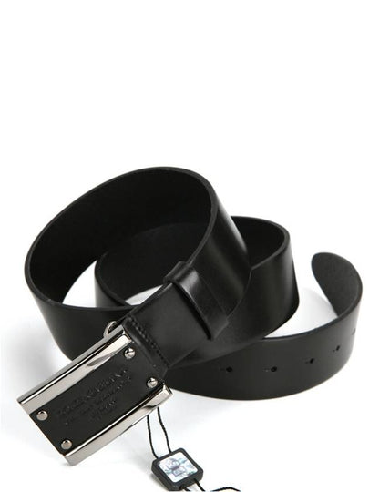 BC2603 A6858 80999 Men s Leather Plate Belt - DOLCE&GABBANA - BALAAN 2