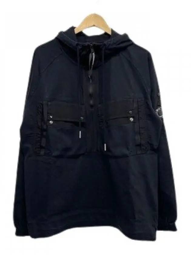 Lens Patch Pocket Knit Zip-up Jacket Black - CP COMPANY - BALAAN.