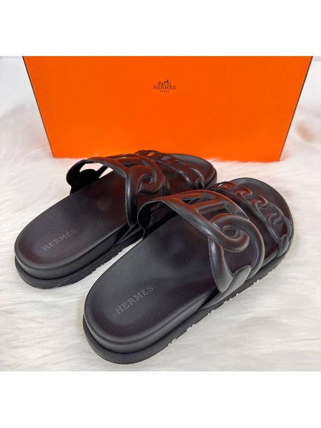 Extra Women Sandals Slippers Black - HERMES - BALAAN 3