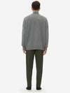 Men's Fox Head Patch Oversized Wool Turtleneck Grey - MAISON KITSUNE - BALAAN 8