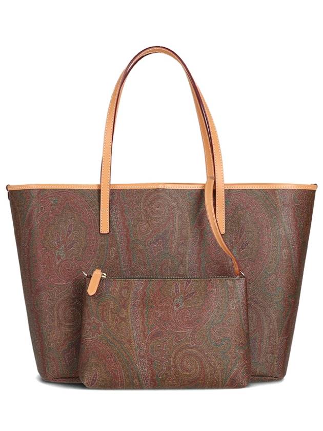 Paisley Medium Shopper Shoulder Bag Brown - ETRO - BALAAN 2