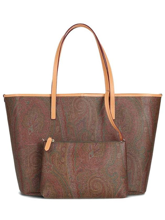 Paisley Medium Shopper Shoulder Bag Brown - ETRO - BALAAN 2