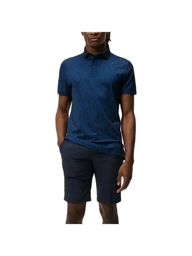 Golf Mat Jacquard Regular Fit Polo GMJT07756 6855 Men's Matt Jacquard Regular Fit Polo - J.LINDEBERG - BALAAN 1