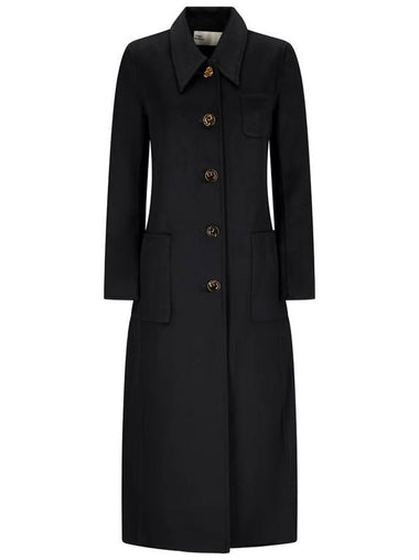 BRUSHED WOOL COAT - TORY BURCH - BALAAN 1