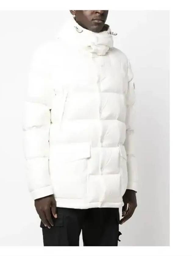 CHIABLESE logo patch short padded jacket white - MONCLER - BALAAN 4