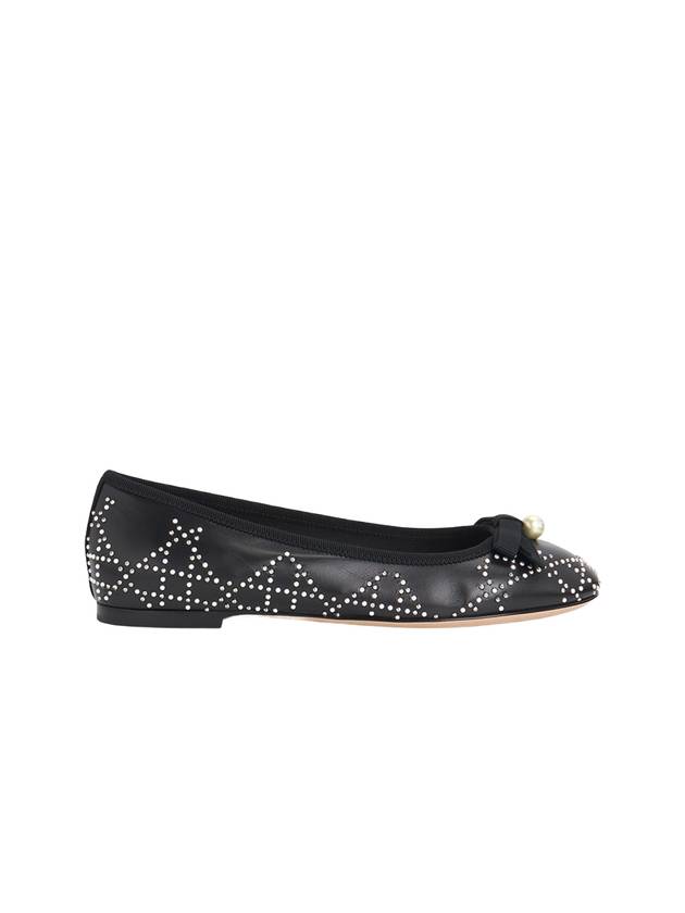 Studs Canage Motif Ballet Flats Black - DIOR - BALAAN 2