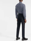 Men's Silk Long Sleeve Shirt Blue - FENDI - BALAAN 4