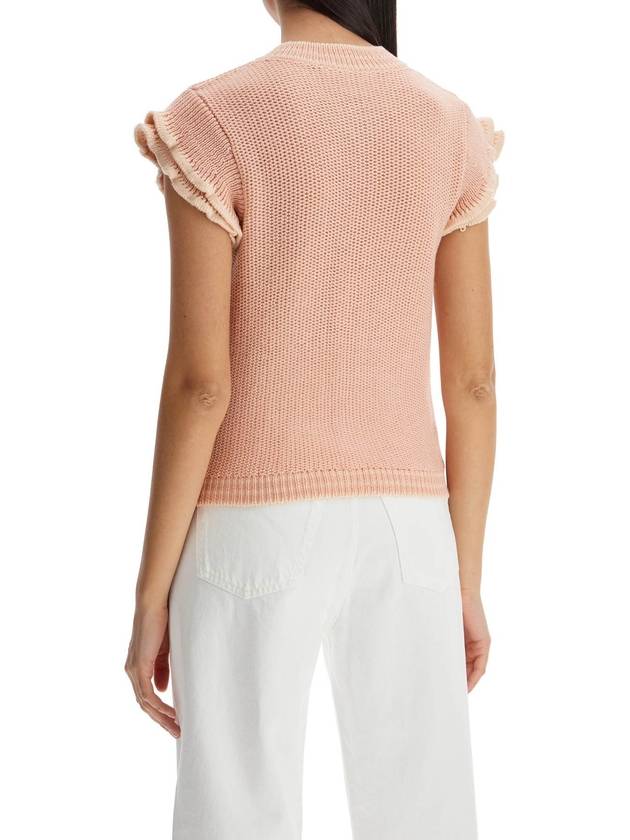 "knitted vest with ruffle - CHLOE - BALAAN 3