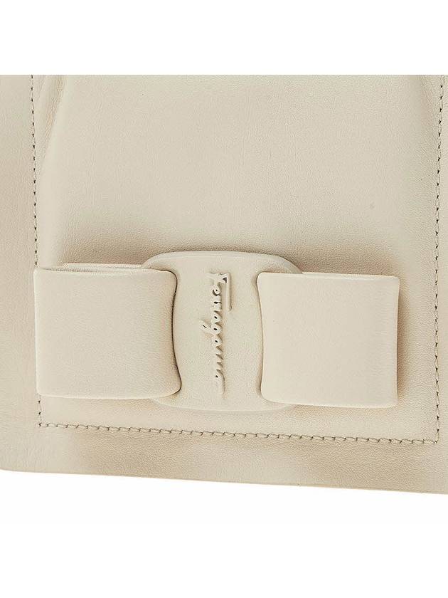 Viva Bow Compact Half Wallet Bone - SALVATORE FERRAGAMO - BALAAN 7