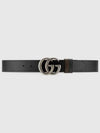 GG Marmont Reversible Leather Belt Black Brown - GUCCI - BALAAN 2