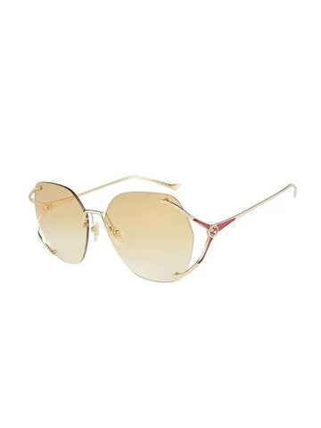 Eyewear Rimless Metal Sunglasses Gold - GUCCI - BALAAN 1