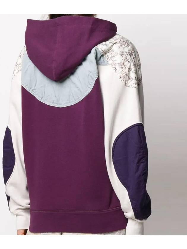 Women's Color Block Nancilia Hood Purple - ISABEL MARANT - BALAAN.