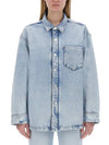 Paris de Coeur denim overshirt - AMI - BALAAN 1