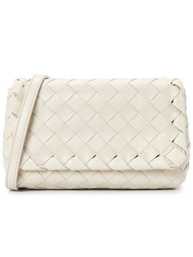 Mini Intrecciato Cross Bag White - BOTTEGA VENETA - BALAAN 1