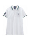 Wimbledon Custom Slim Fit Short Sleeve Polo Shirt White - POLO RALPH LAUREN - BALAAN 1