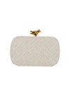 Knot Minaudiere Intrecciato Clutch Bag Bone - BOTTEGA VENETA - BALAAN 1