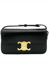 Claude Shiny Calfskin Shoulder Bag Black - CELINE - BALAAN 2