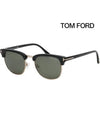 Eyewear Gold Half Sunglasses Black - TOM FORD - BALAAN 4