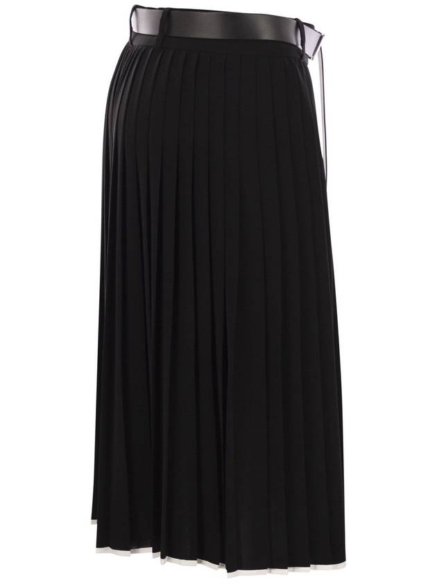 SAVANA - Pleated skirt with belt - MAX MARA - BALAAN 3