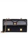 Roman Stud Chain Cross Bag Black - VALENTINO - BALAAN 2