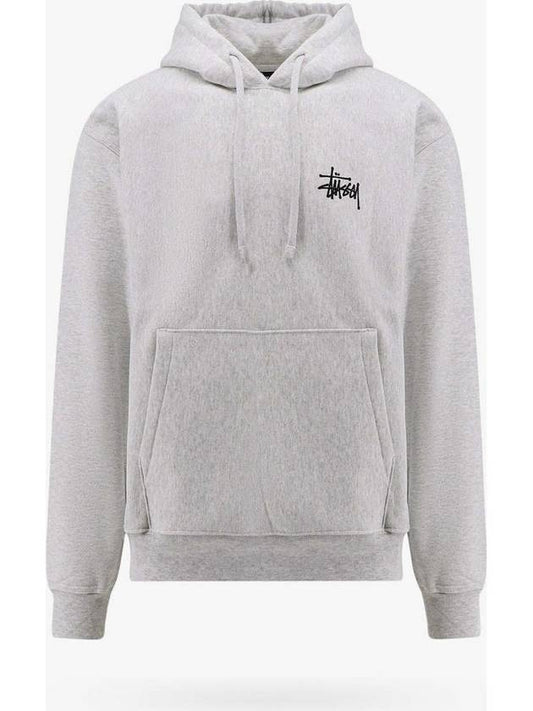 24SS Basic Logo Gray Hood 1925000 ASH HEATHER - STUSSY - BALAAN 1