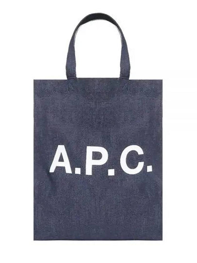 Eco Lou Logo Tote Bag Navy - A.P.C. - BALAAN 2