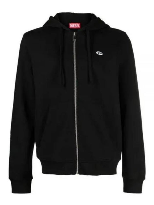 S-Ginn Doval-Pj Zip-Up Hoodie Black - DIESEL - BALAAN 2