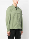 Wappen Patch Double Pocket Cotton Zip-Up Jacket Green - STONE ISLAND - BALAAN 7