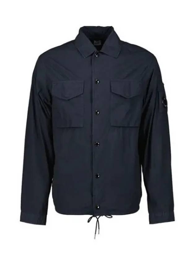 Lens Wappen Overshirt Jacket Navy - CP COMPANY - BALAAN 2