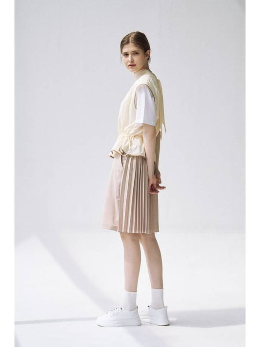 A Line Pleated SkirtBeige - AIMSWING+8 - BALAAN 2