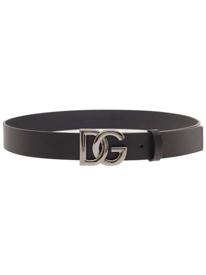 Logo Leather Belt Black - DOLCE&GABBANA - BALAAN 2