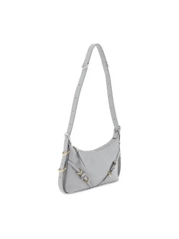 Voyou Small Leather Shoulder Bag Grey - GIVENCHY - BALAAN 5