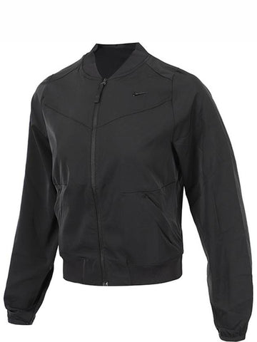 Genuine W Dry Fit Bliss Bomber Jacket DV9452 010 - NIKE - BALAAN 1