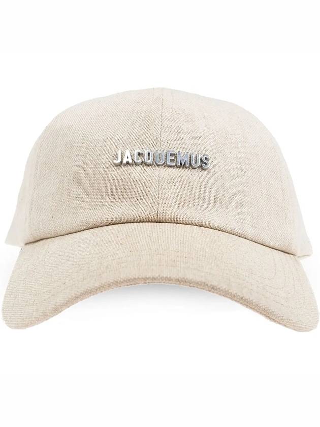 Logo Ball Cap Light Grey - JACQUEMUS - BALAAN 2