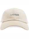 Logo Ball Cap Light Grey - JACQUEMUS - BALAAN 2