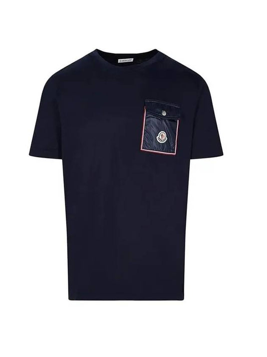 pocket patch logo short sleeve t-shirt navy - MONCLER - BALAAN 1